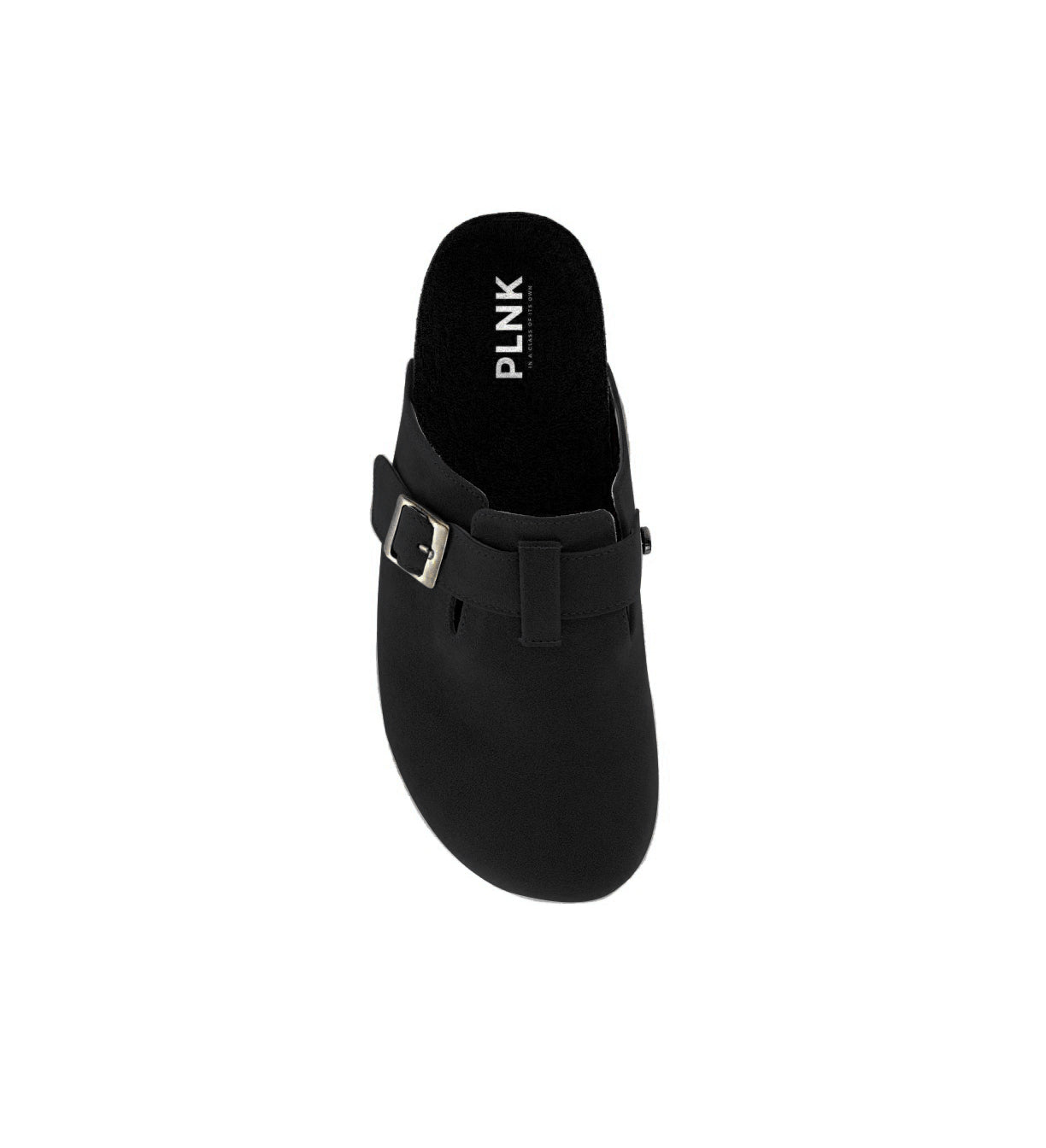 PLNK Clogs – Jet Black Suede